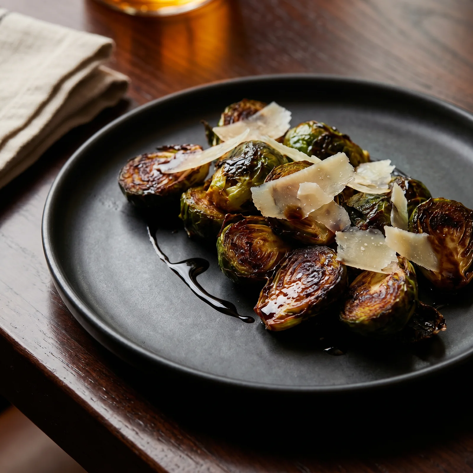 Charred Brussels sprouts
